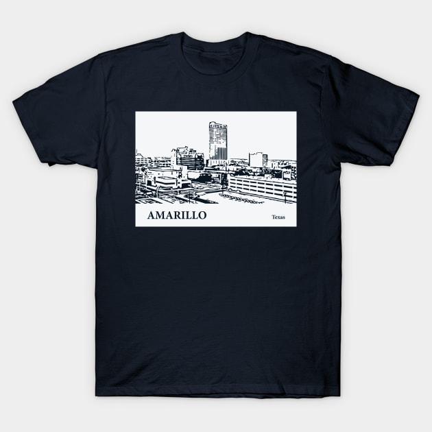 Amarillo - Texas T-Shirt by Lakeric